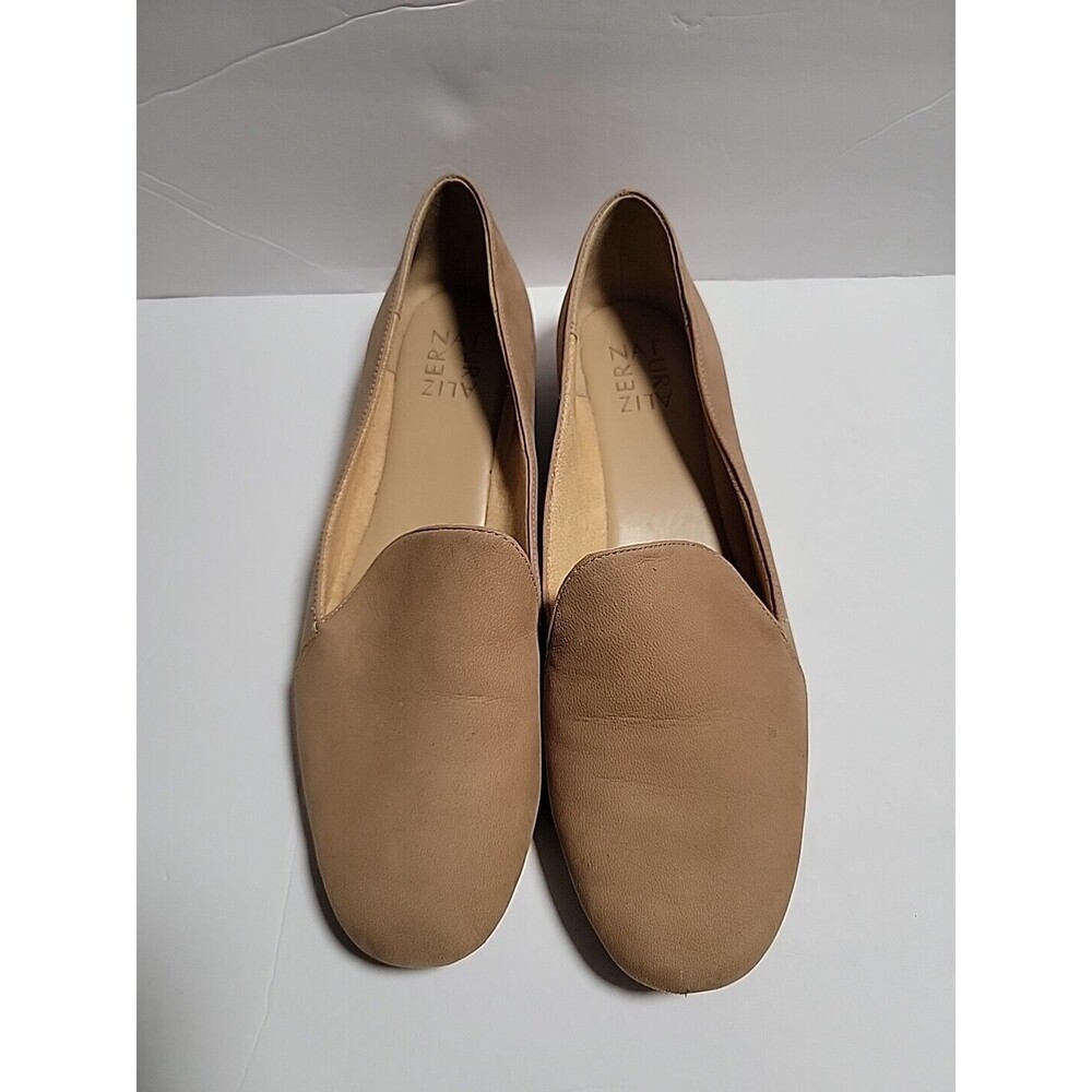 Naturalizer Kit2 Women's Size 9 N Oatmeal Microfiber Slip On Loafers Flats Shoes